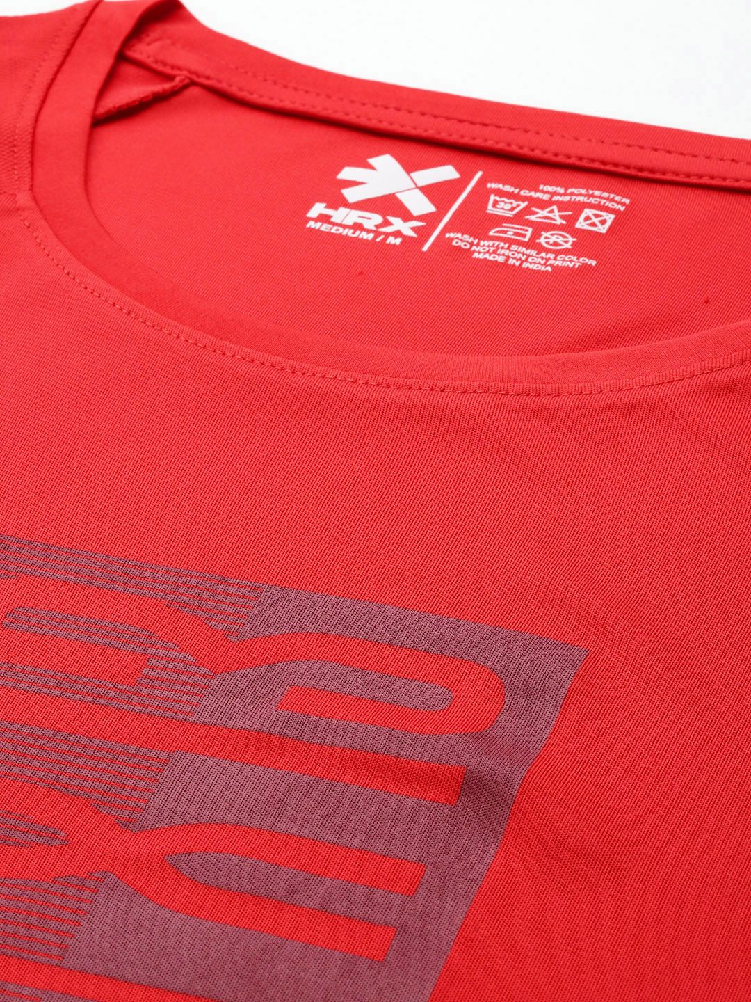 HRX by Hrithik Roshan Men Typography Printed Rapid-Dry Training T-shirt