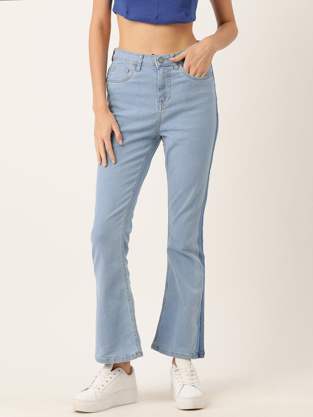 DressBerry Women Bootcut with Side Stripe Stretchable Jeans