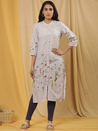 W Floral Printed Regular Kurta