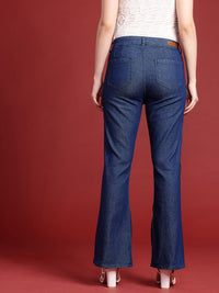 all about you Women Slim Bootcut High-Rise Stretchable Jeans