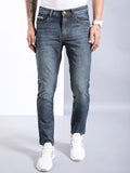 The Indian Garage Co Men Slim Fit Heavy Fade Stretchable Jeans