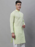SOJANYA Geometric Embroidered Thread Work Pure Cotton Kurta