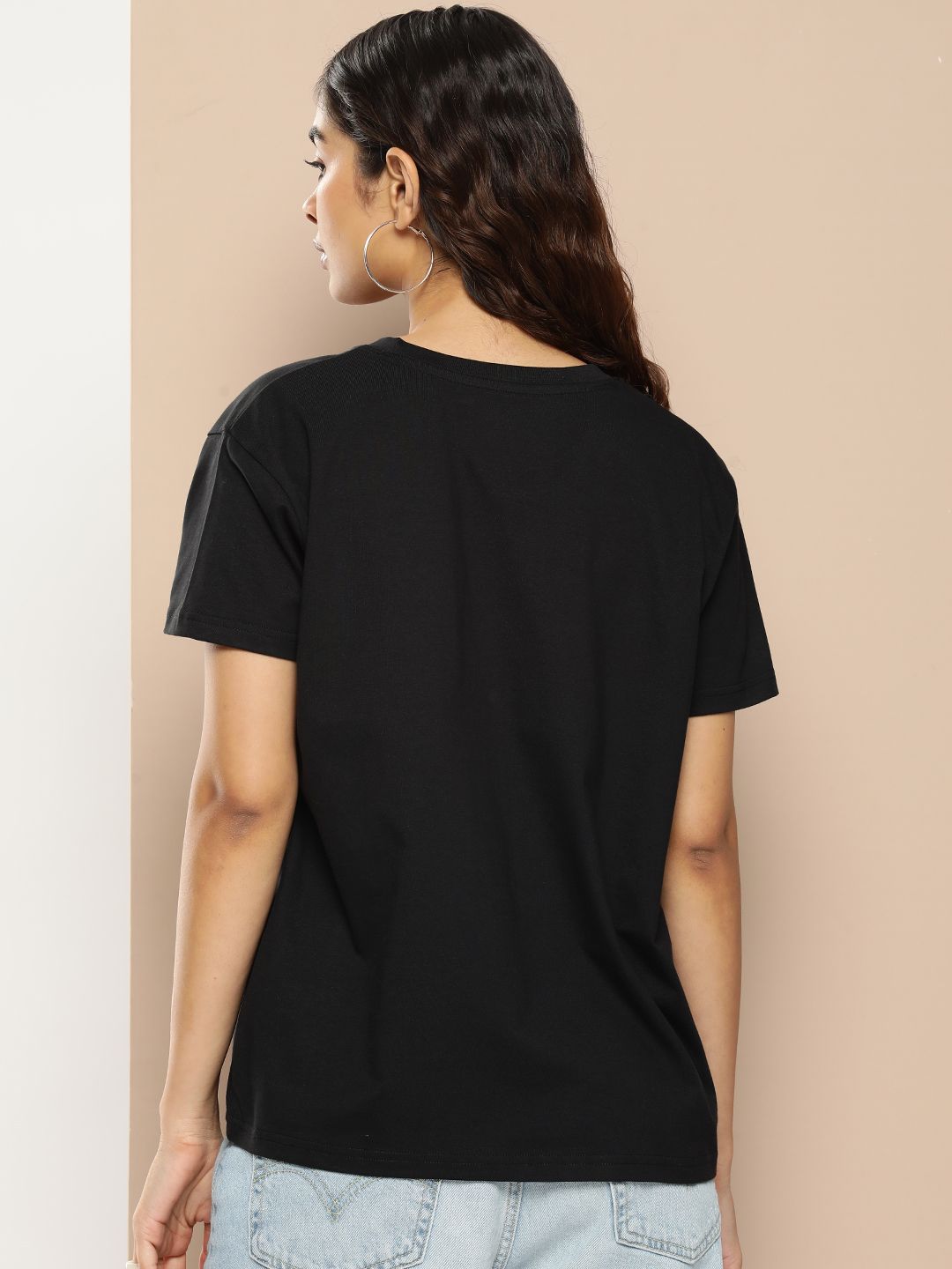 Difference of Opinion Women Typography Printed Boxy T-shirt