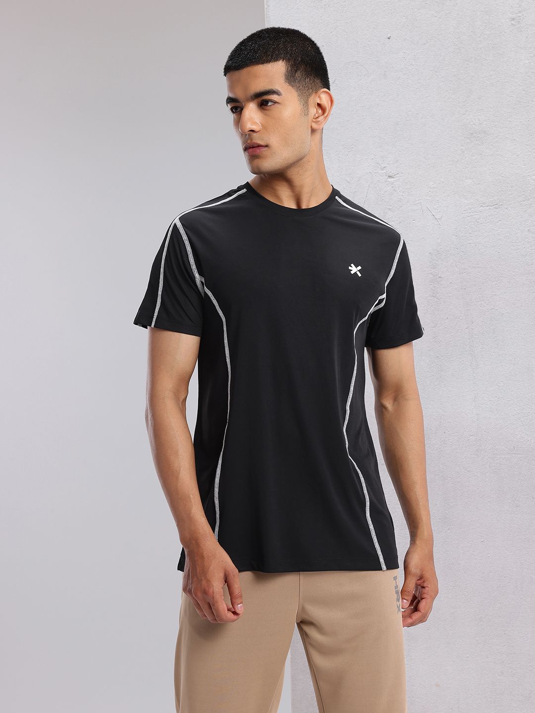 HRX by Hrithik Roshan Contrast Stitch Training T-shirt