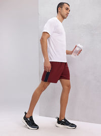 HRX by Hrithik Roshan Men Mid-Rise Colourblocked Detail Rapid-Dry Running Shorts