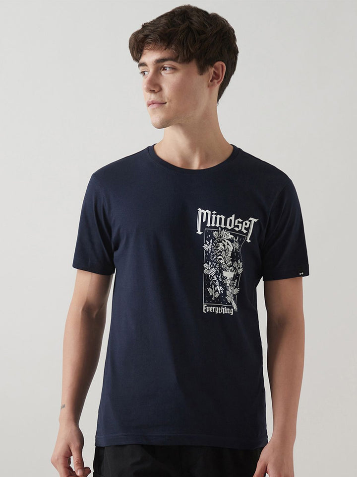 Bewakoof Men Graphic Printed Round Neck Pure Cotton T-shirt