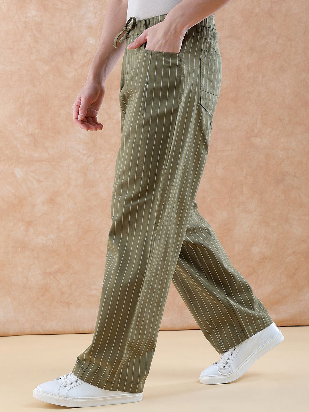 The Indian Garage Co Men Loose Fit Trousers