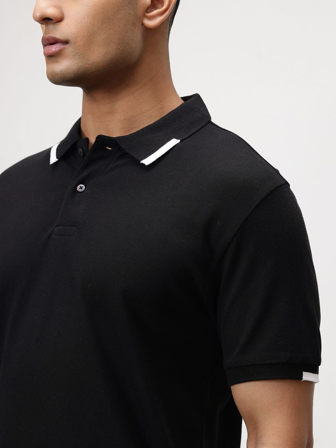 ether Contrast Collar Classic Fit Organic Cotton T-shirt