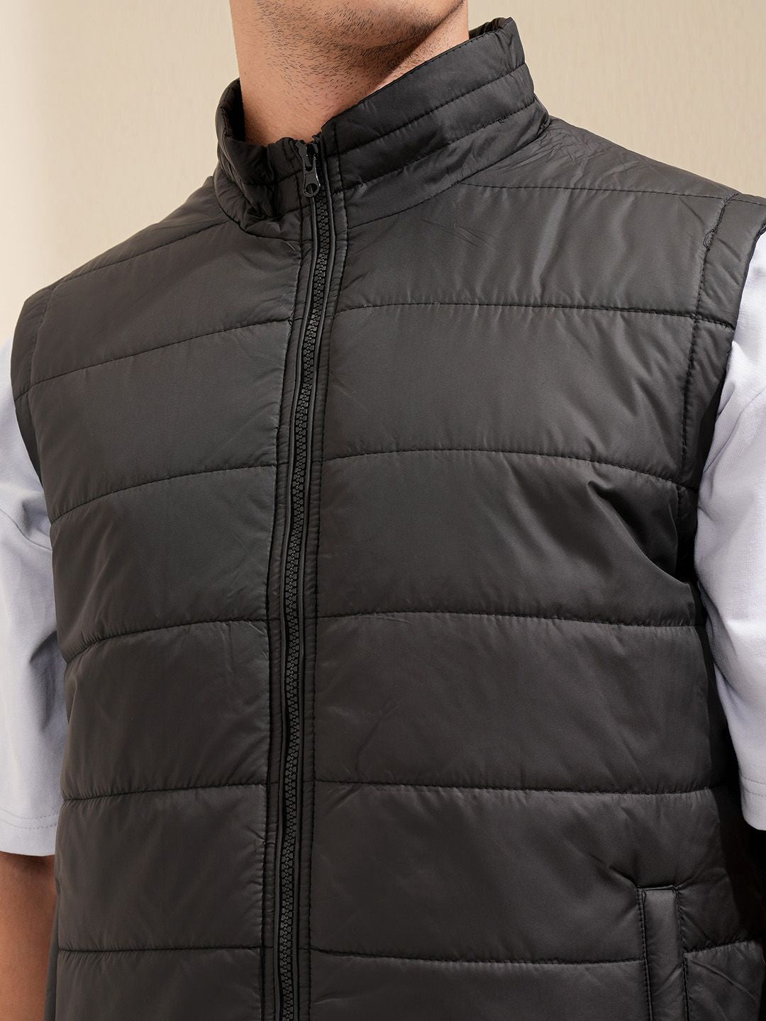 HIGHLANDER Men Self Design Puffer Jacket
