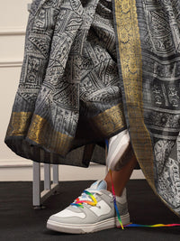 Tikhi Imli Polycotton Printed Ready to Wear Saree