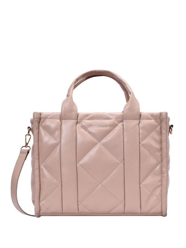 Lino Perros Quilted Structured Handheld Bag