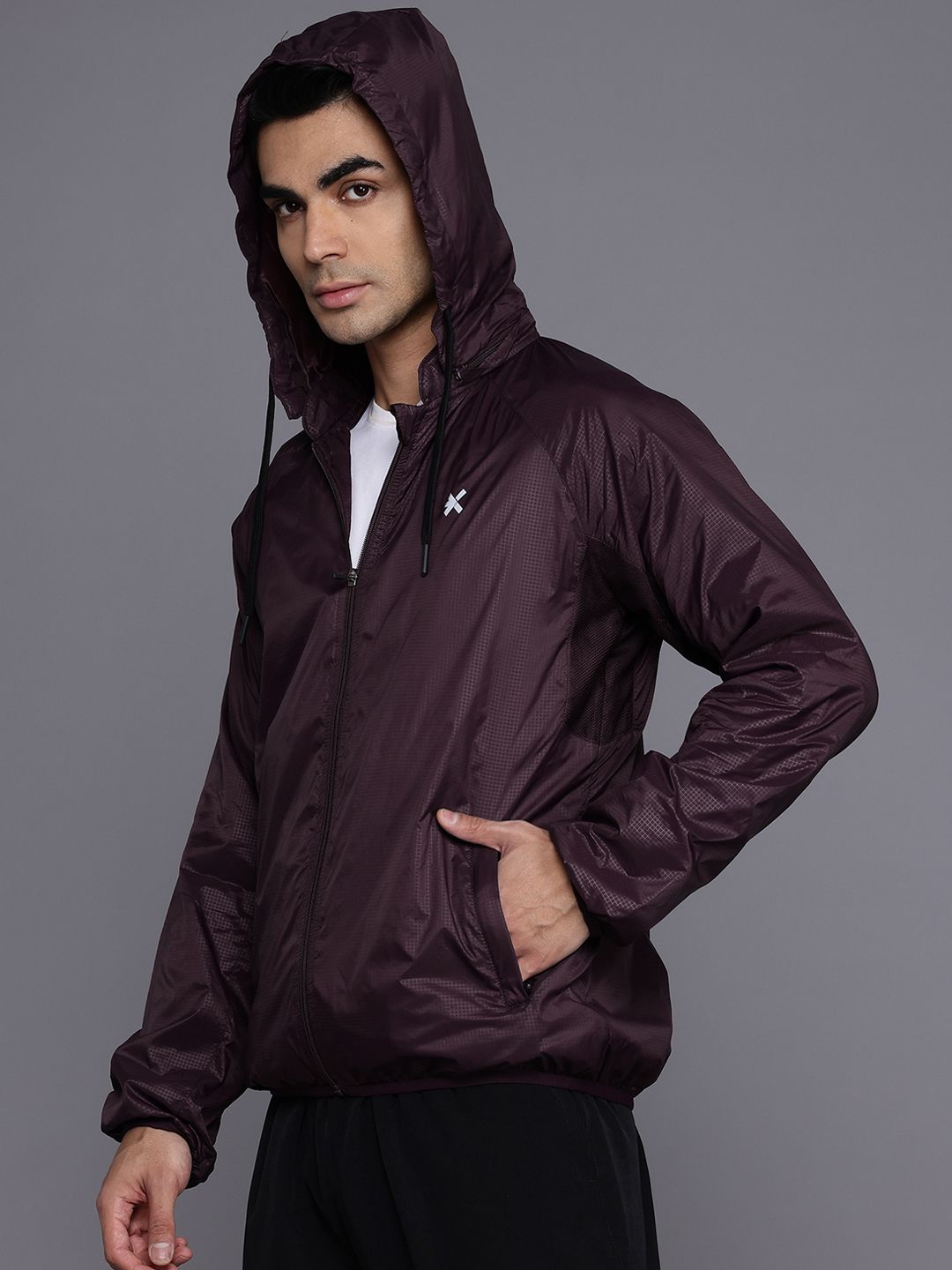 HRX by Hrithik Roshan Hooded Rapid-Dry Training Sporty Jacket