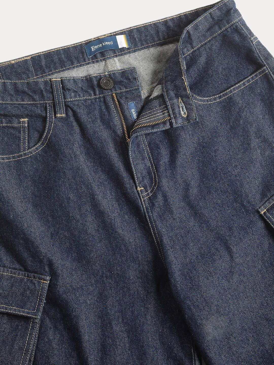 Bene Kleed Men Cargo Baggy Denim
