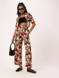 DressBerry Tropical Maximalist Muse Wide Leg Trousers