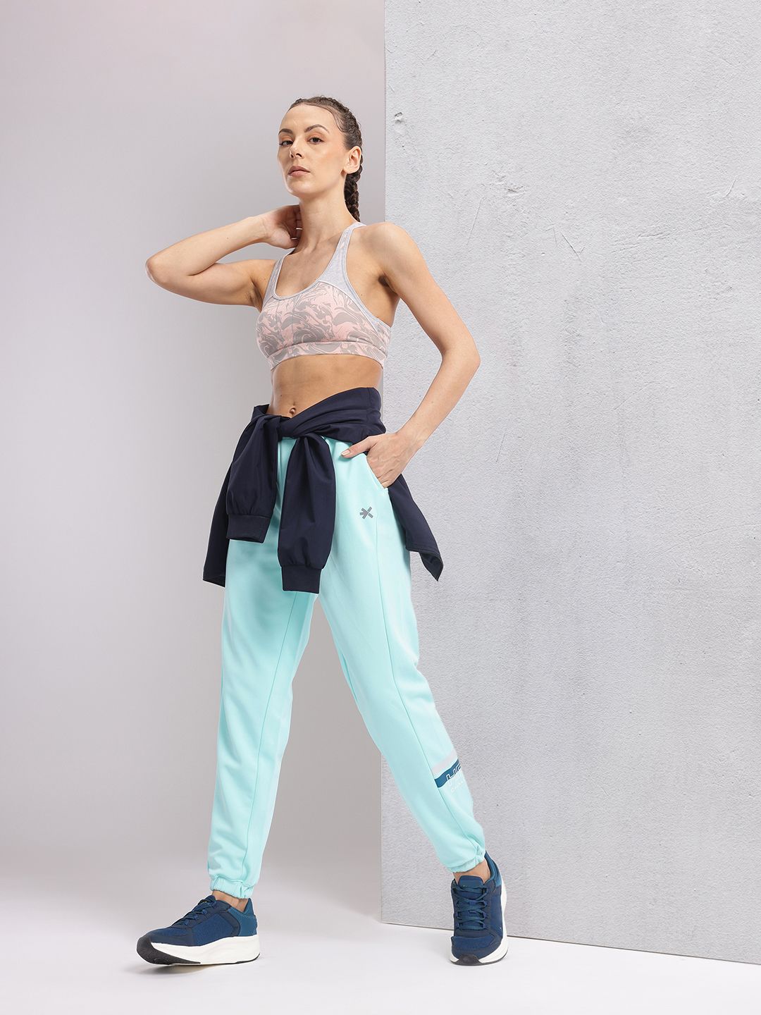 HRX by Hrithik Roshan Women Printed Detail Rapid-Dry Running Joggers
