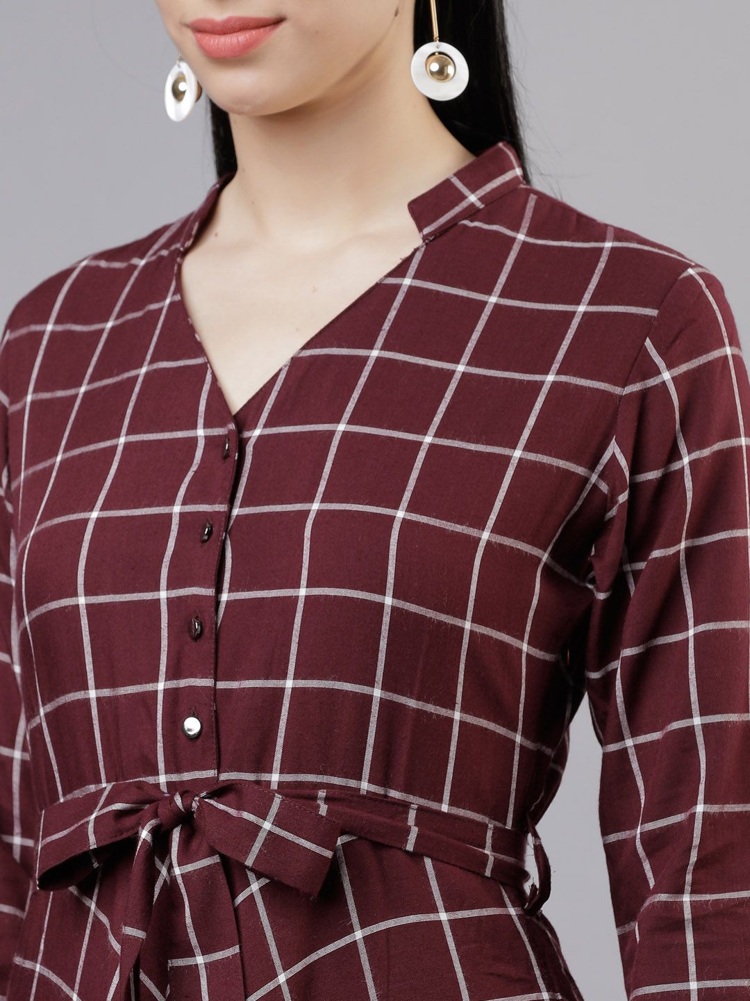 Tokyo Talkies Women Maroon Maxi Dress
