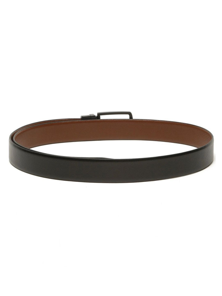 Teakwood Leathers Men Textured Leather Reversible Belt