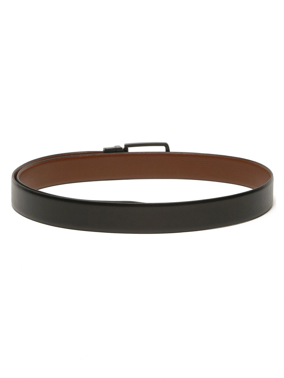 Teakwood Leathers Men Textured Leather Reversible Belt