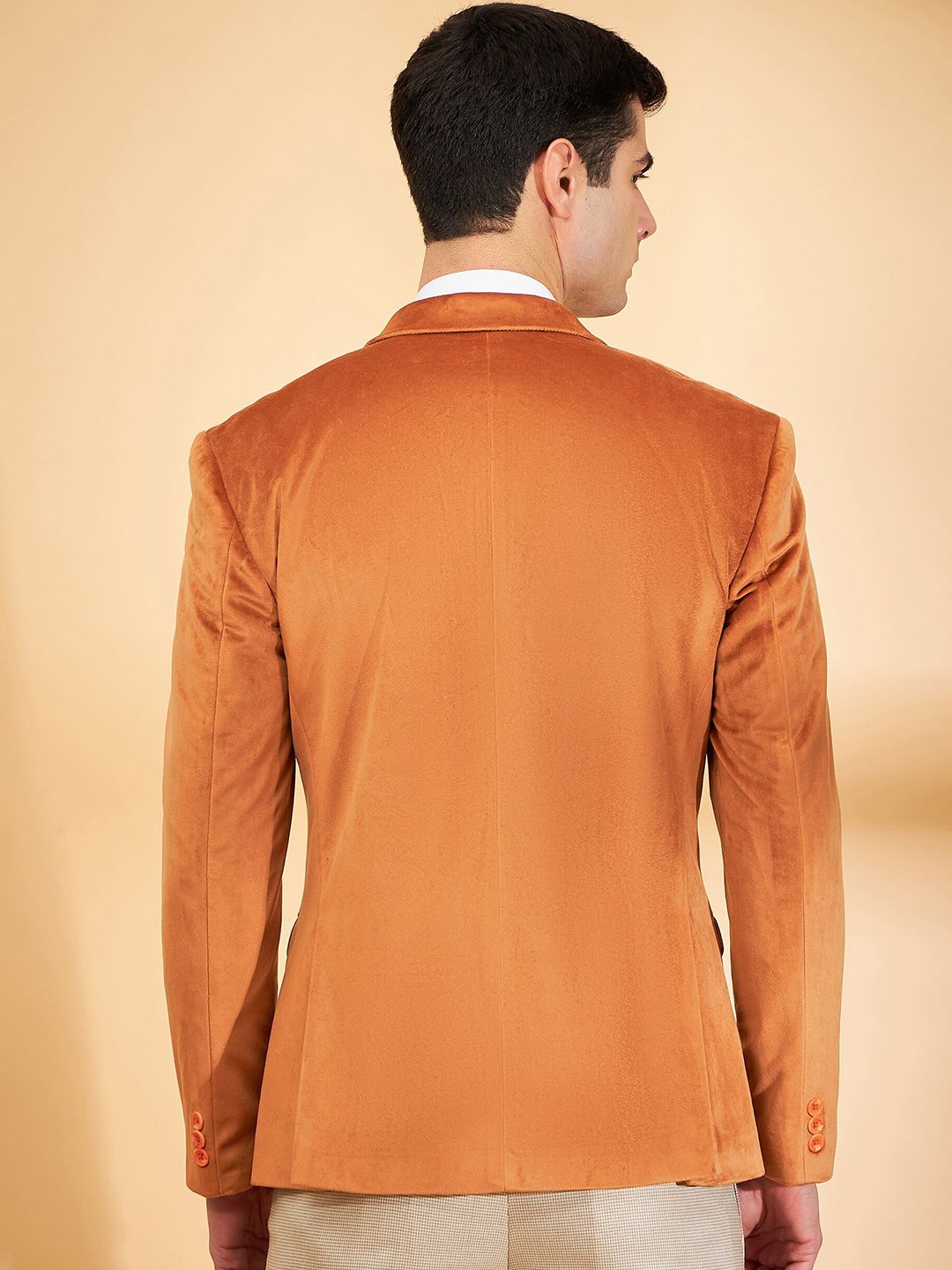 DENNISON Notch Lapel Collar Single-Breasted Blazer