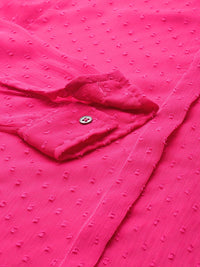 DressBerry Dobby Sheer Casual Shirt