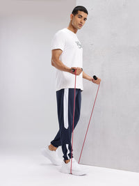 HRX by Hrithik Roshan Men Side Striped Rapid-Dry Mid-Rise Training Joggers