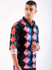 The Indian Garage Co Men Slim Fit Opaque Pure Cotton Printed Party Shirt