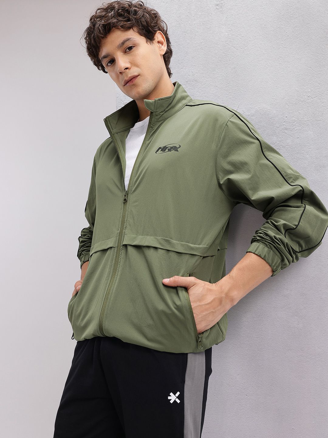 HRX by Hrithik Roshan Paneled Tailored Jacket