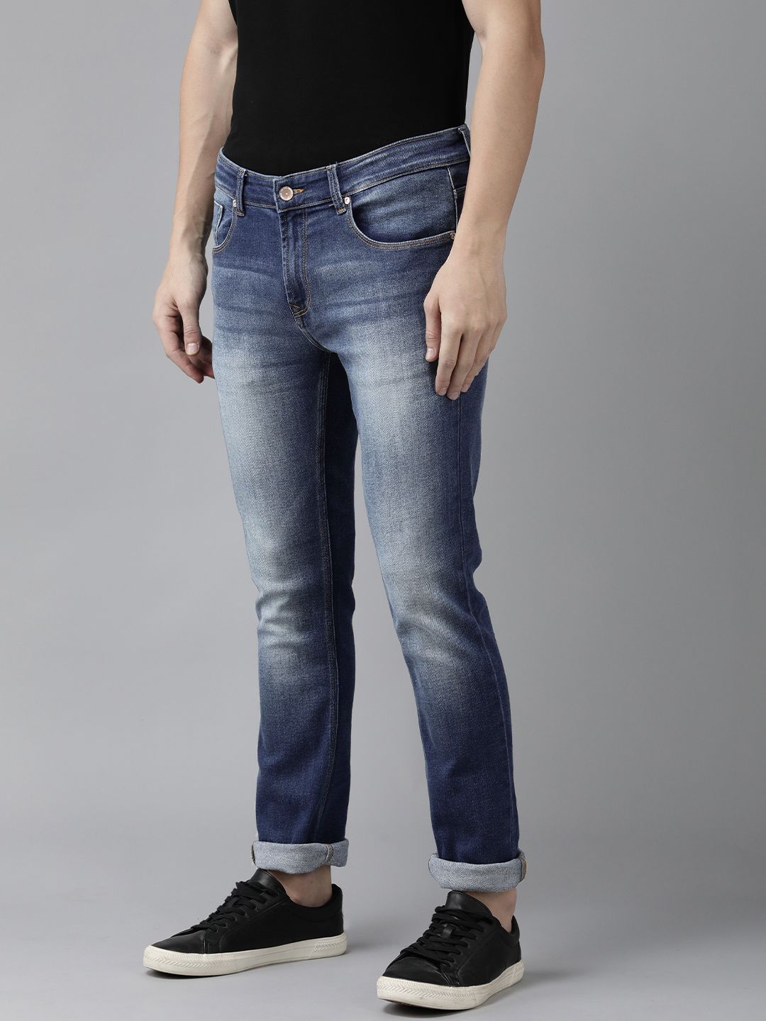 SPYKAR Men Heavy Fade Mid-Rise Stretchable Jeans
