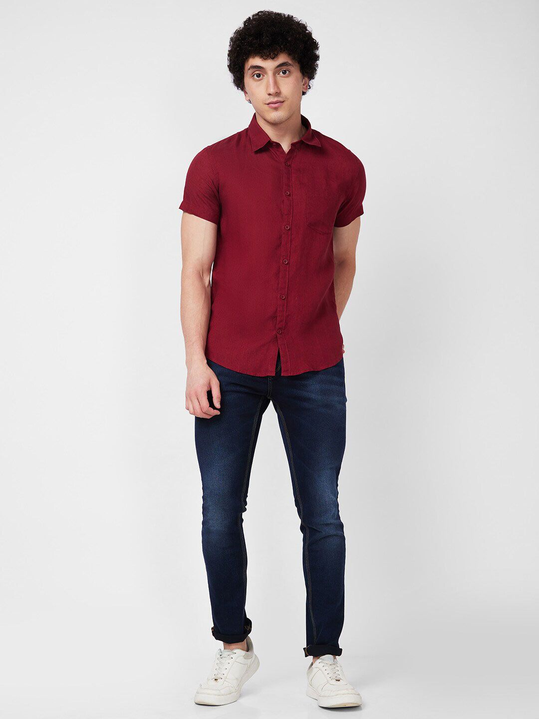 SPYKAR Linen Casual Shirt