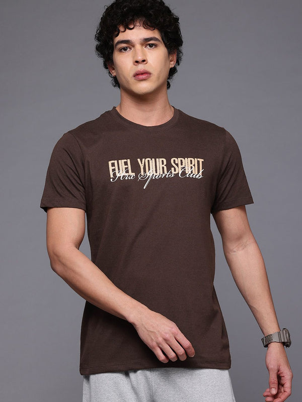 Hrx oleh Hrithik Roshan Men Typography T-Shirt Gaya Hidup