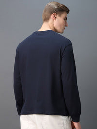 Bewakoof Men Typography Printed Round Neck Cotton Oversized T-shirt