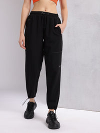 HRX by Hrithik Roshan Women Mid-Rise Regular Fit Running  Joggers with Toggle Hem
