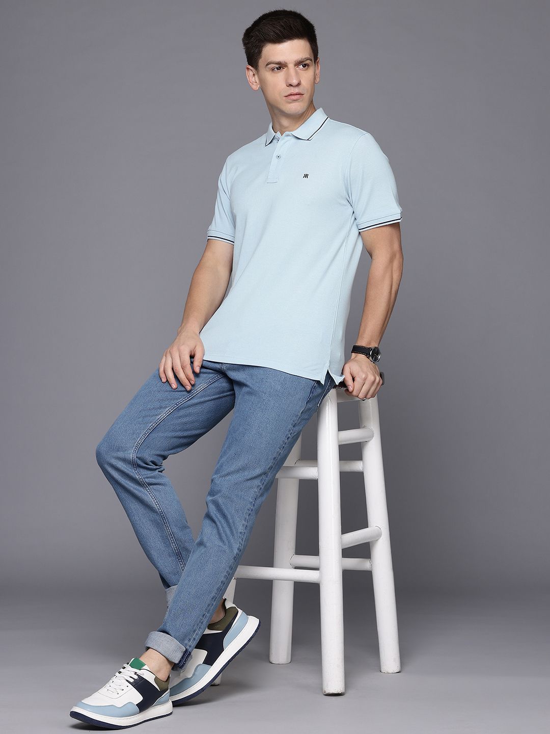 Raymond Modern Fit Pure Cotton Polo T-shirt