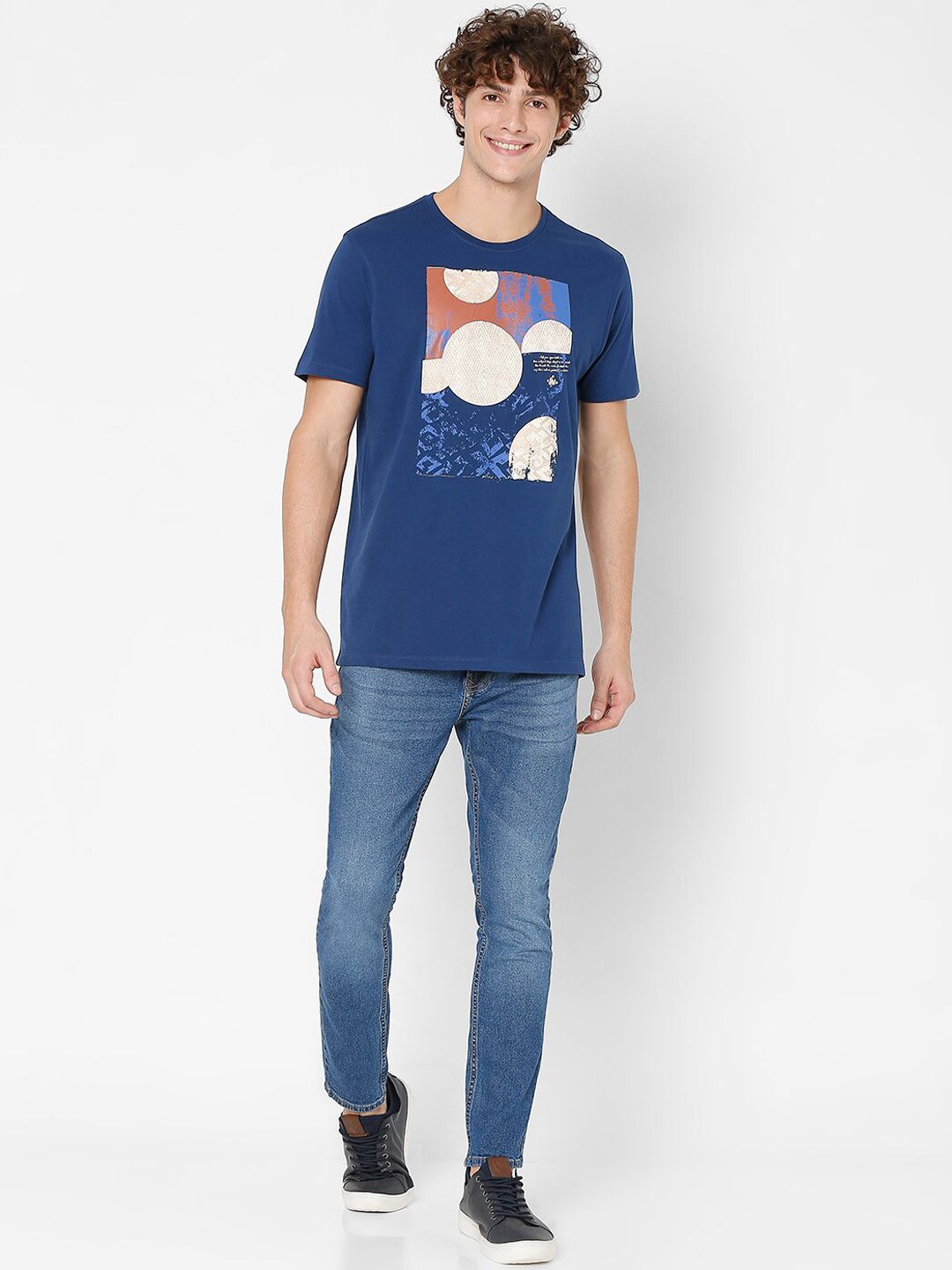 SPYKAR Men Blue Kano Slim Fit Heavy Fade Jeans