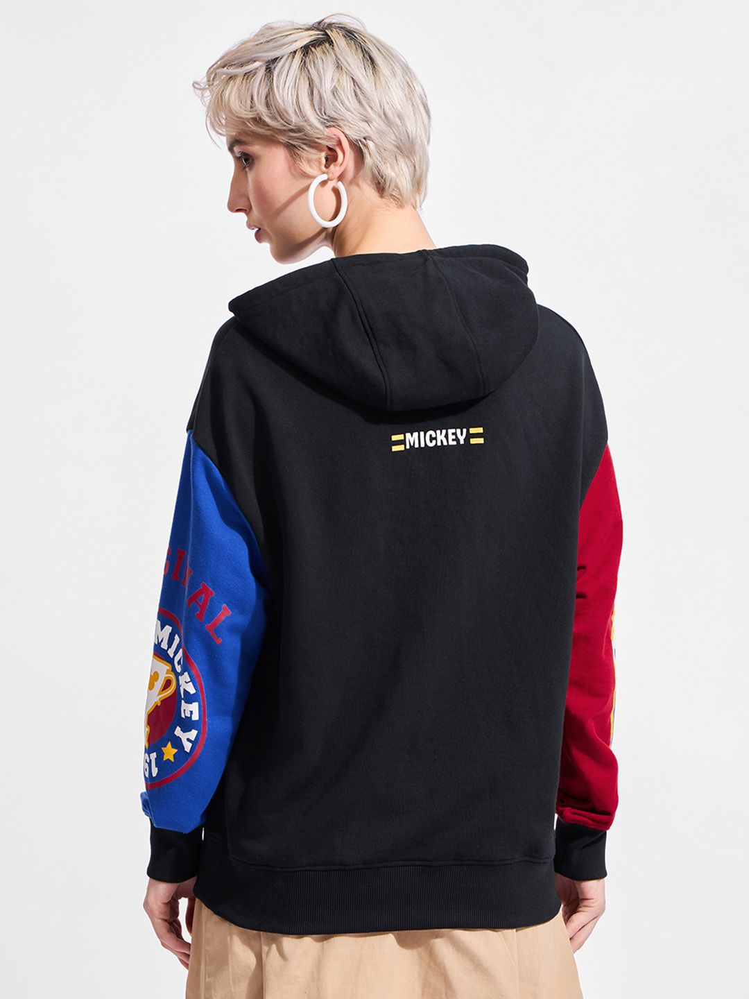 Bewakoof Women Official Disney Printed Hooded Sweatshirt