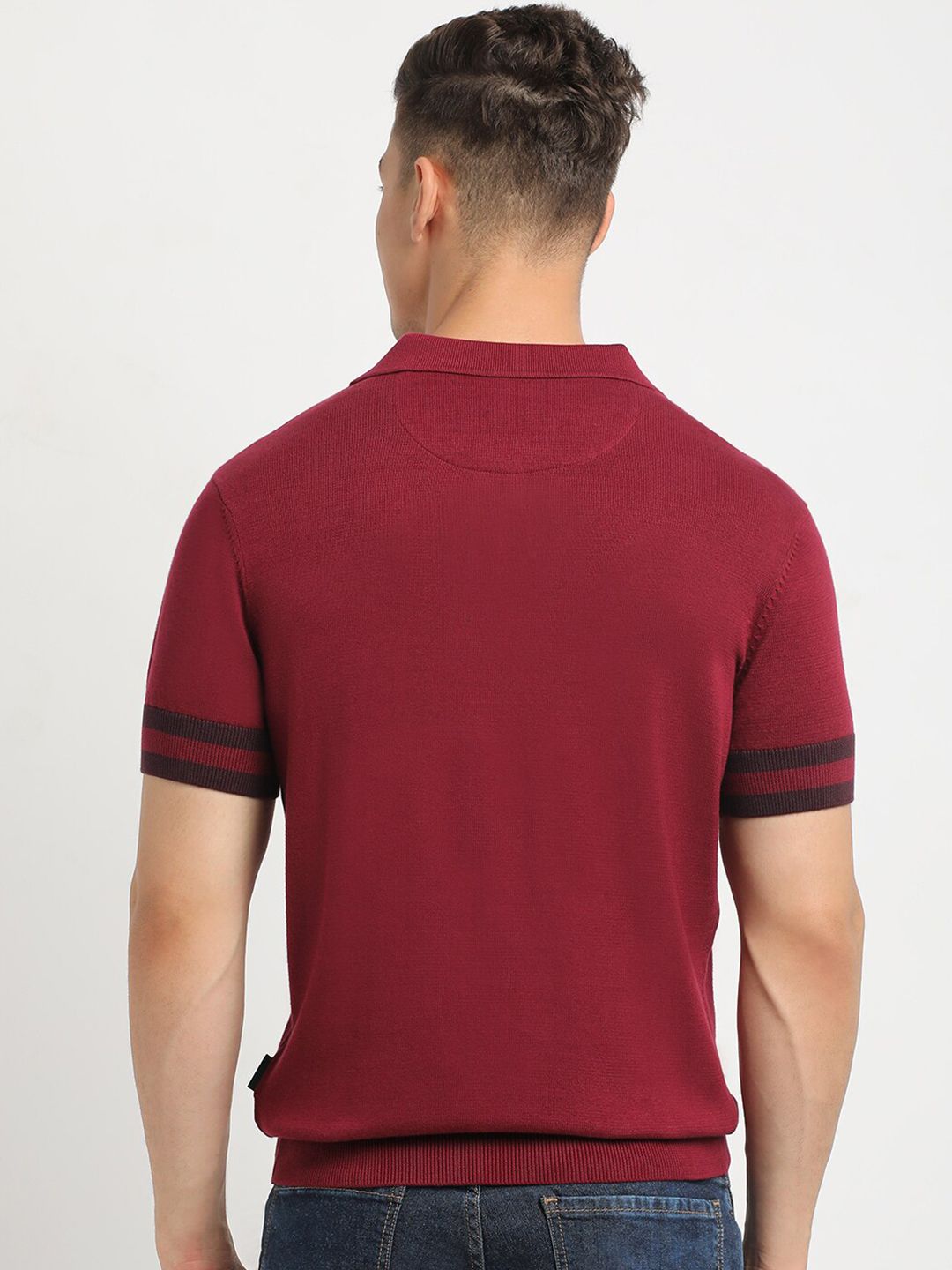 THE BEAR HOUSE Polo Collar Short Sleeves Cotton T-shirt