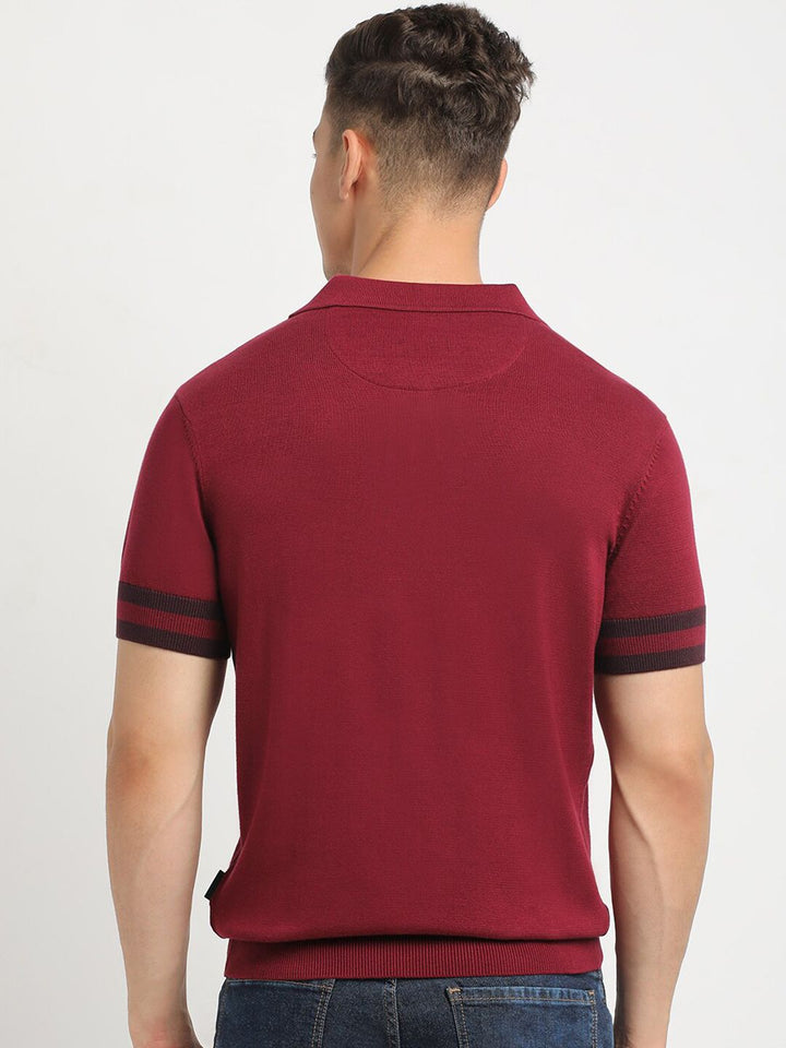 THE BEAR HOUSE Polo Collar Short Sleeves Cotton T-shirt
