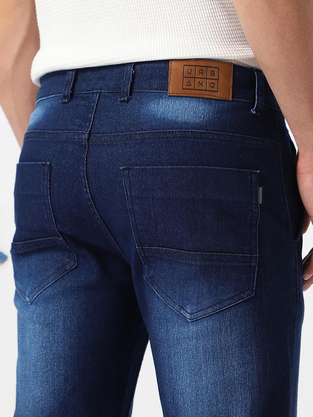 Urbano Fashion Men Regular Fit Washed Stretchable Jeans