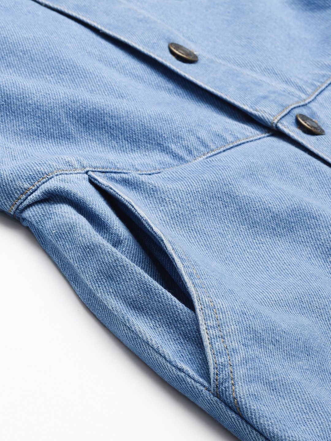 SASSAFRAS Blue Denim Belted Jumpsuit