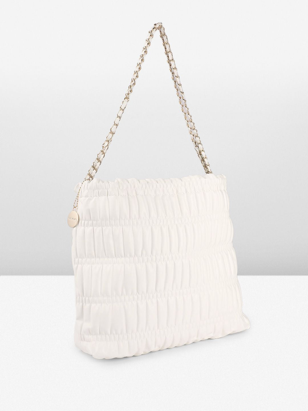 DressBerry Structured Quilted Shoulder Bag with Pouch