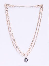 VOGUE PANASH Gold-Plated Evil Eye Layered Necklace and Chain