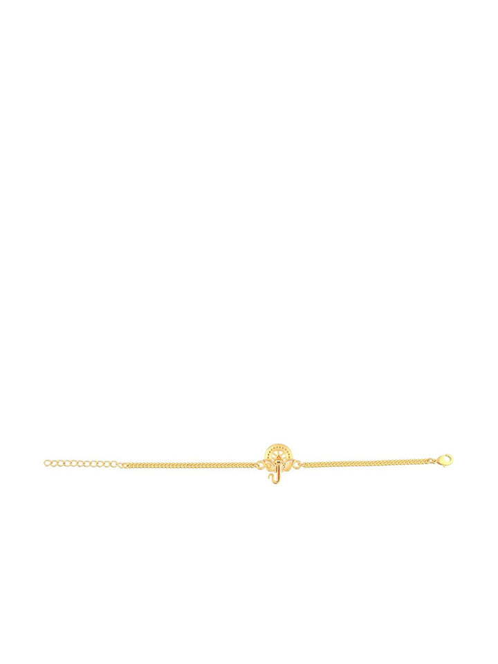Voylla Gold-Toned Bracelet Style Rakhi