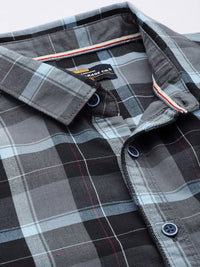 The Indian Garage Co Men Tartan Checked Casual Shirt