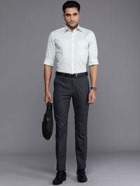 Raymond Men Checked Slim Fit Formal Trousers