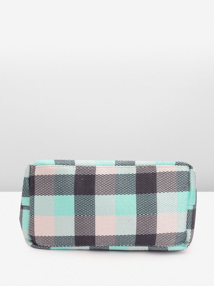 Anouk Self Checked Structured Shoulder Bag