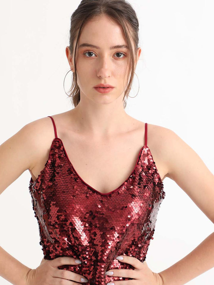 RAREISM Embellished Shoulder Straps Top