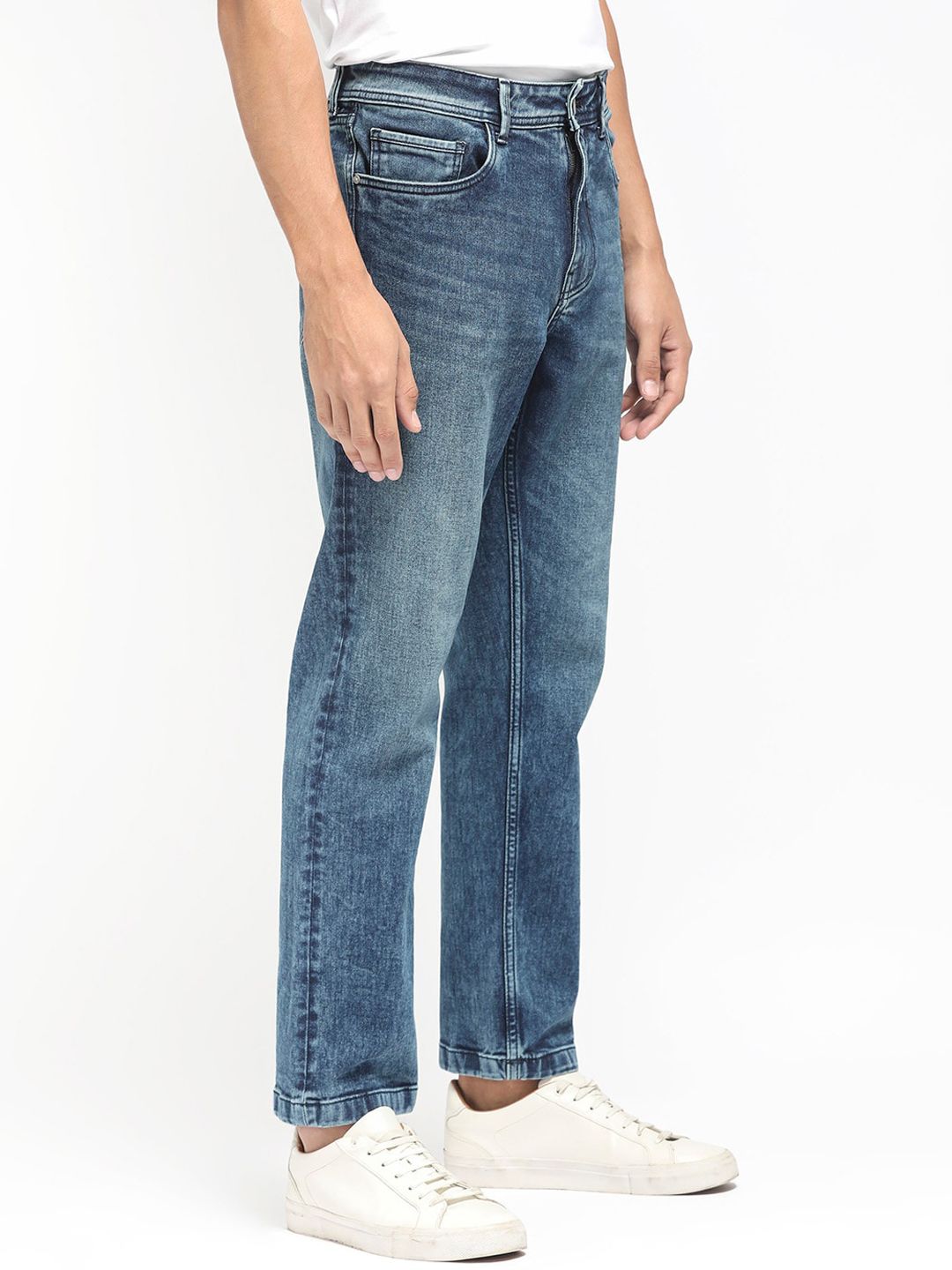 RARE RABBIT Men Polin Regular Fit Cotton Jeans