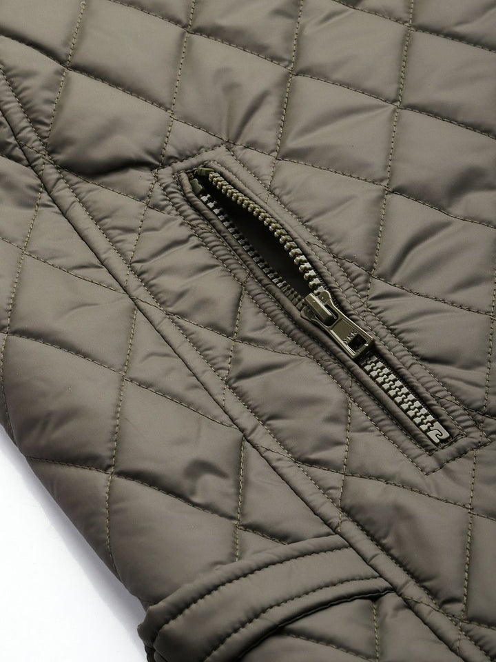 Being Human Double Collar Quilted Jacket