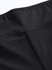 HRX By Hrithik Roshan Women Black Colourblock Skinny Rapid-Dry Anti-Static Training Tights