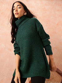 all about you Ribbed Longline Pullover